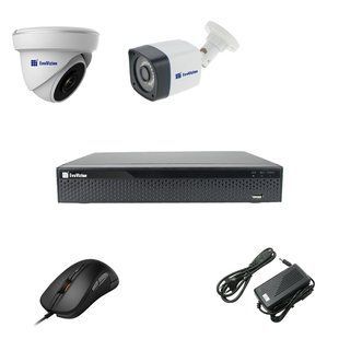 EvoVizion 1DOME-1OUT-200 Комплект відеоспостереження на 2 камери