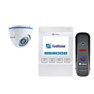 EvoVizion VP-432 White + DP-04 cam Комплект домофону