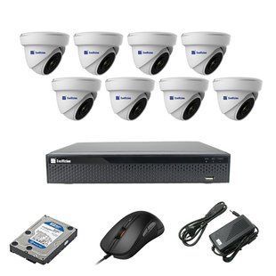 EvoVizion 8DOME-200-эконом + HDD 2 Тб Комплект видеонаблюдения на 8 камеры