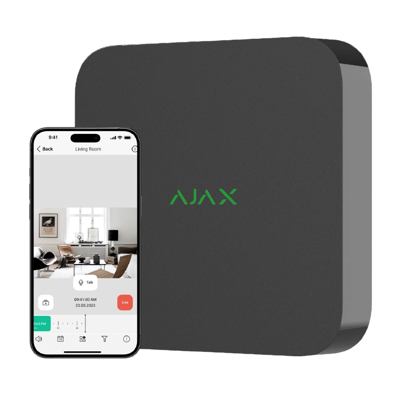 Ajax NVR (8ch) (8EU) black Видеорегистратор