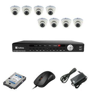 EvoVizion 8DOME-M-100 + HDD 1 Тб Комплект видеонаблюдения на 8 камеры