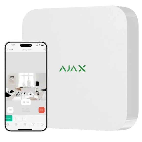 Ajax NVR (8ch) (8EU) white Видеорегистратор