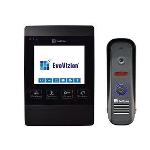 EvoVizion VP-432 Black + DP-04 Комплект домофона