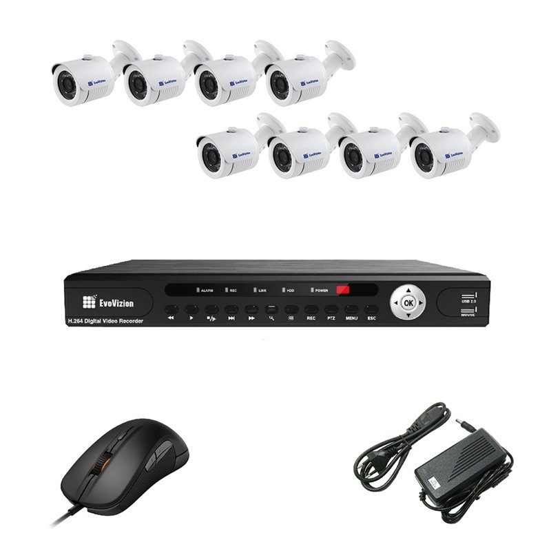 EvoVizion 8OUT-100 Комплект видеонаблюдения на 8 камеры