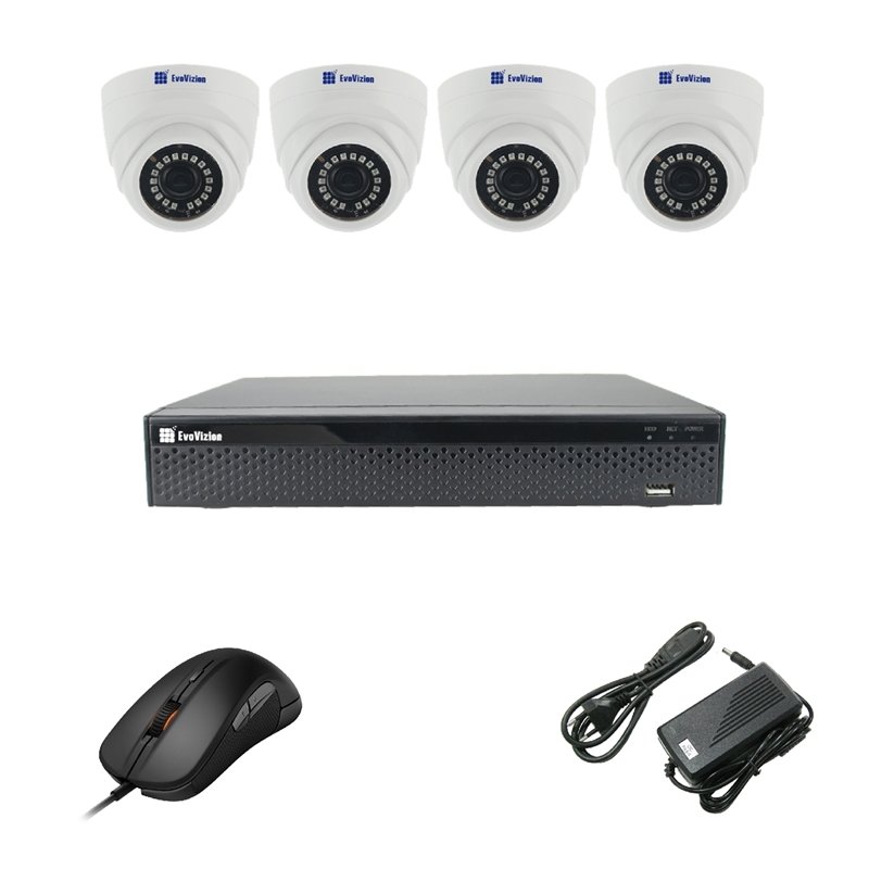 EvoVizion 4DOME-100-економ Комплект відеоспостереження на 4 камери