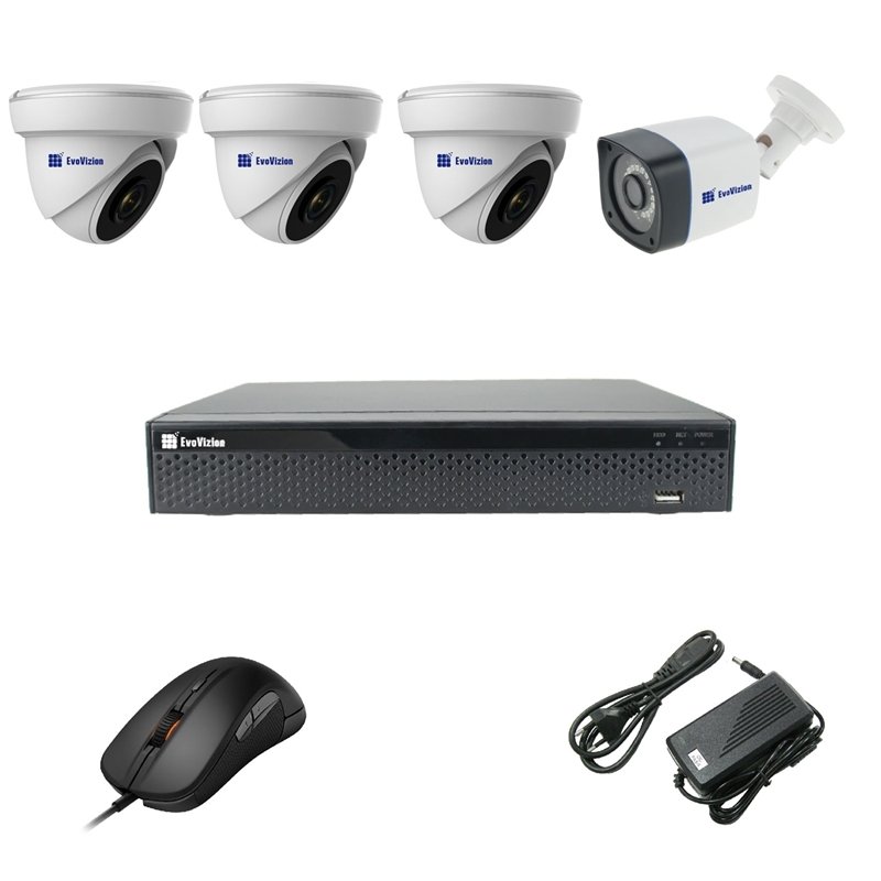 EvoVizion 3DOME-1OUT-200 Комплект видеонаблюдения на 4 камеры