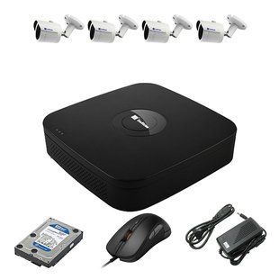 EvoVizion N9 IP-4OUT-240 + HDD 1 Тб Комплект відеоспостереження на 4 камери