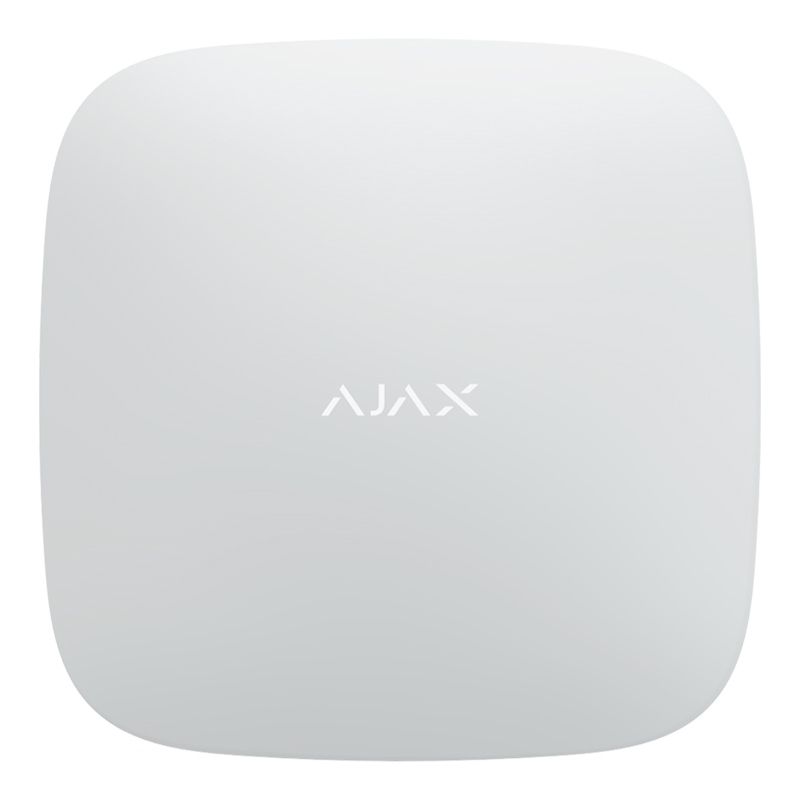 Ajax Hub Plus White Інтелектуальна централь системи безпеки з Ethernet, Wi-Fi, 3G та підтримкою двох SIM-карт