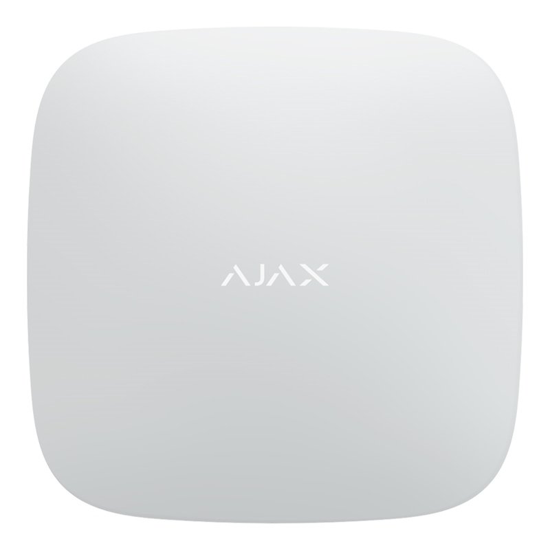 Ajax Hub Plus White Інтелектуальна централь системи безпеки з Ethernet, Wi-Fi, 3G та підтримкою двох SIM-карт