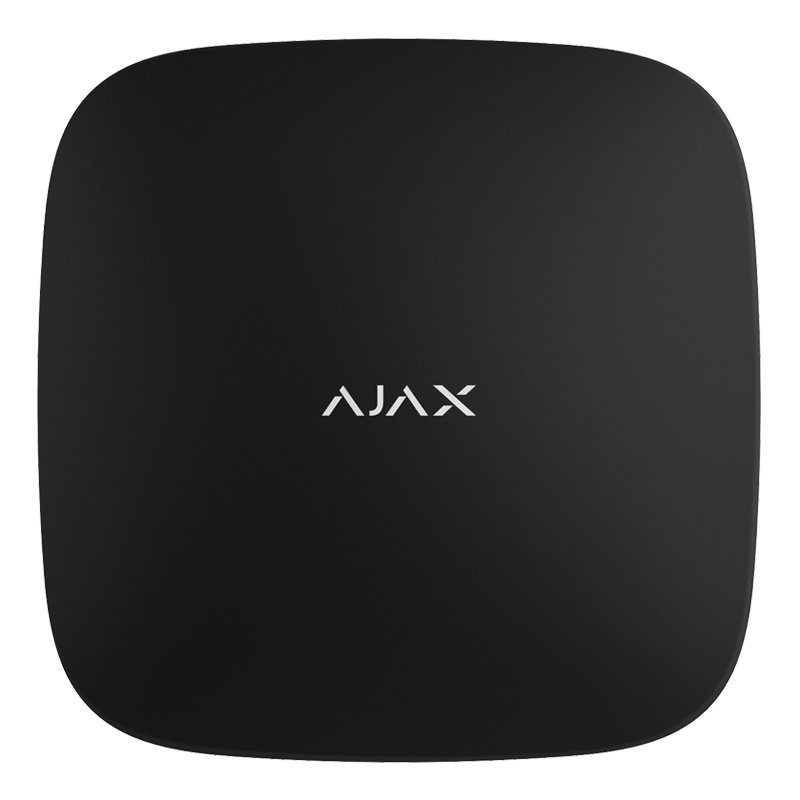 Ajax Hub Plus Black Інтелектуальна централь системи безпеки з Ethernet, Wi-Fi, 3G та підтримкою двох SIM-карт