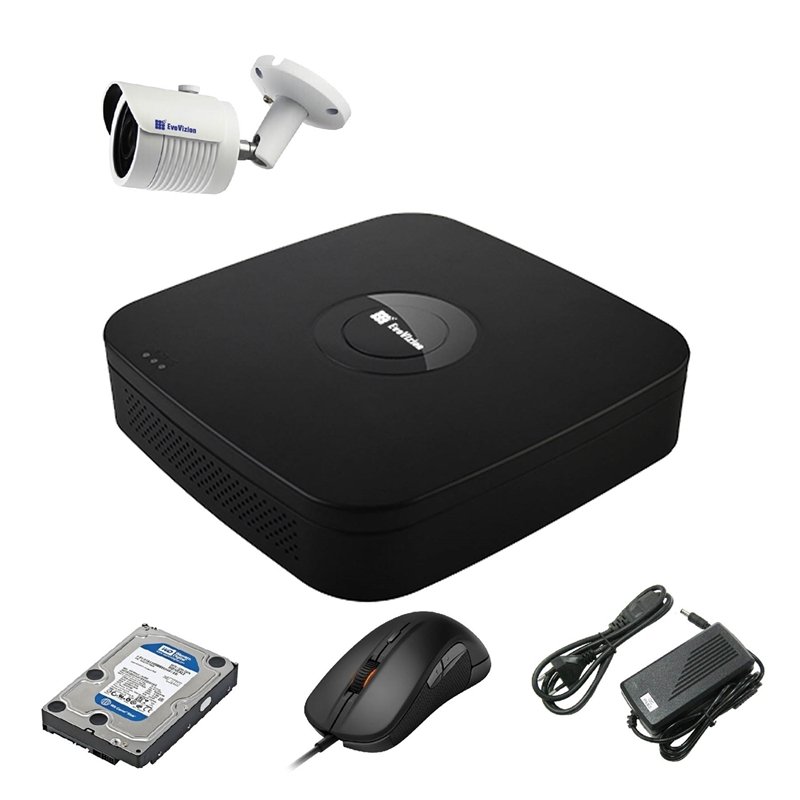 EvoVizion N9 IP-1OUT-240 + HDD 1 Тб Комплект видеонаблюдения на 1 камеру