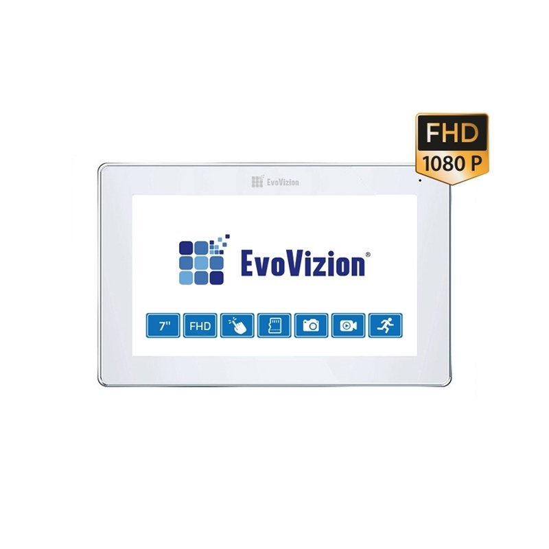 EvoVizion VP-715FHD White (Wi-Fi) Відеодомофон сенсорний