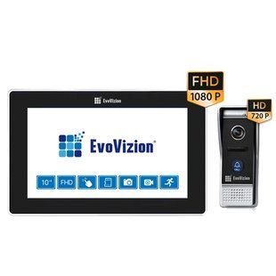 EvoVizion VP-1015FHD Black (Wi-Fi) + DP-05AHD Комплект домофона