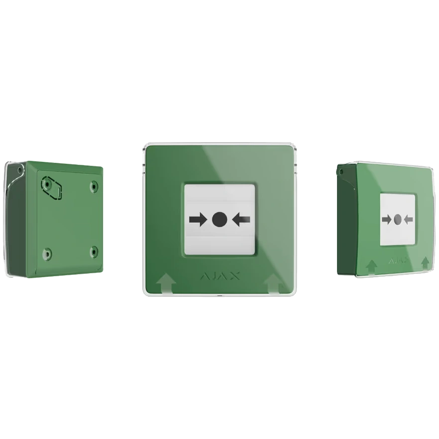 Ajax Manual Call Point (Green) ручной беспроводной Извещатель