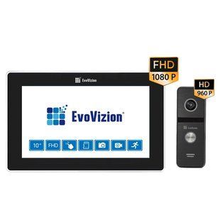 EvoVizion VP-1015FHD Black (Wi-Fi) + DP-06AHD Комплект домофона