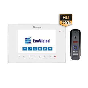 EvoVizion VP-706AHD White + DP-04 Комплект домофону