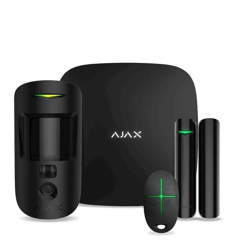 Ajax StarterKit Cam Black Комплект беспроводной сигнализации
