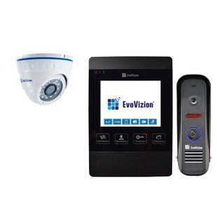 EvoVizion VP-432 Black + DP-04 cam Комплект домофону