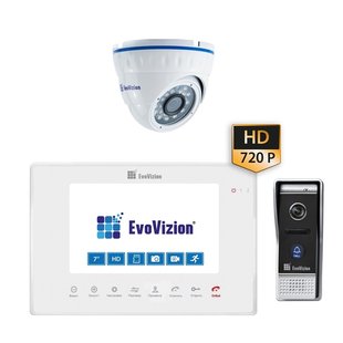 EvoVizion VP-706AHD White + DP-05AHD cam Комплект домофону