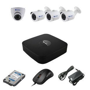 EvoVizion 1DOME-3OUT-240-LITE + HDD 2 Тб Комплект відеоспостереження на 4 камери