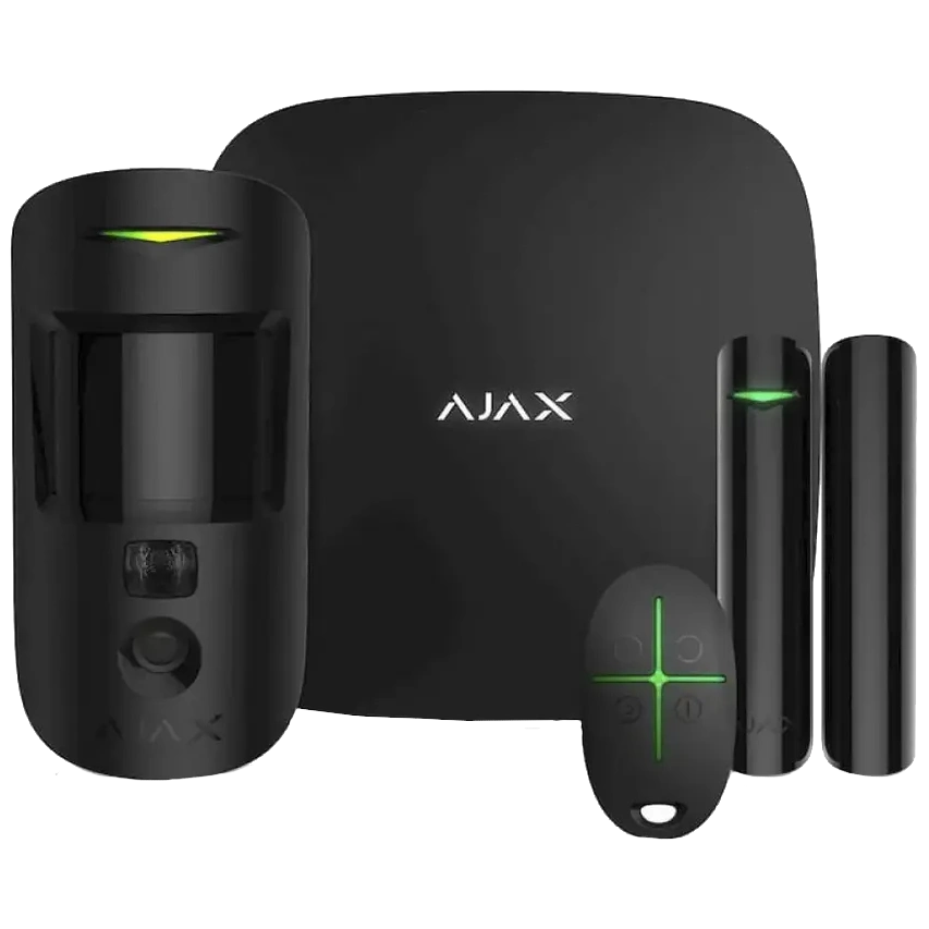 Ajax StarterKit Cam HDR (8EU) UA black охранной сигнализации Комплект