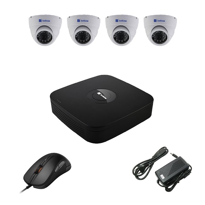 EvoVizion 4DOME-100 Комплект видеонаблюдения на 4 камеры
