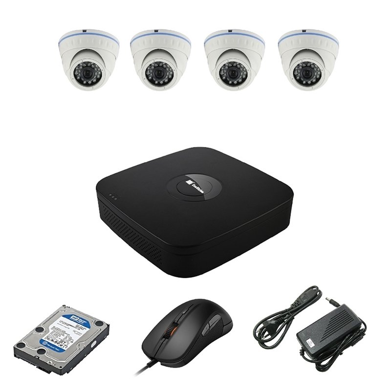 EvoVizion 4DOME-M-100 + HDD 1 Тб Комплект видеонаблюдения на 4 камеры