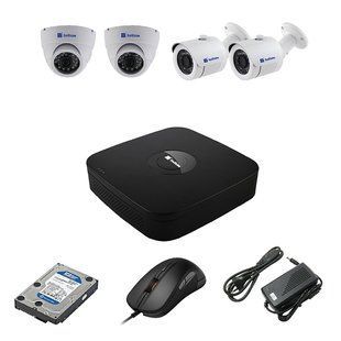 EvoVizion 2DOME-2OUT-240-LITE + HDD 2 Тб Комплект відеоспостереження на 4 камери