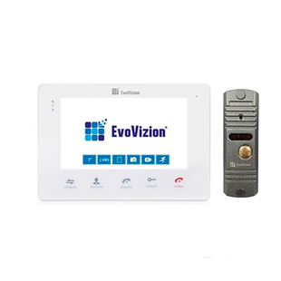 EvoVizion VP-705 White + DP-03 Silver Комплект домофона