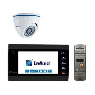 EvoVizion VP-701 Black + DP-03 Silver cam Комплект домофону