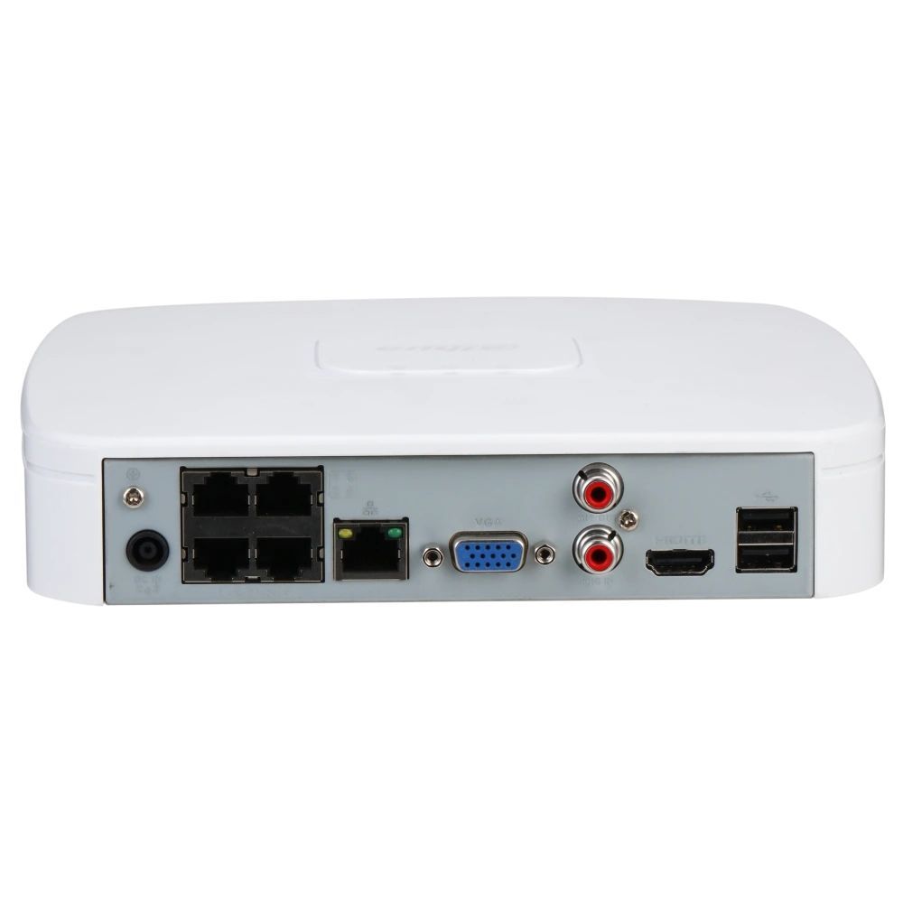 DHI-NVR2104-P-I2 4-канальный 1U 4PoE 1HDD WizSense Видеорегистратор Dahua