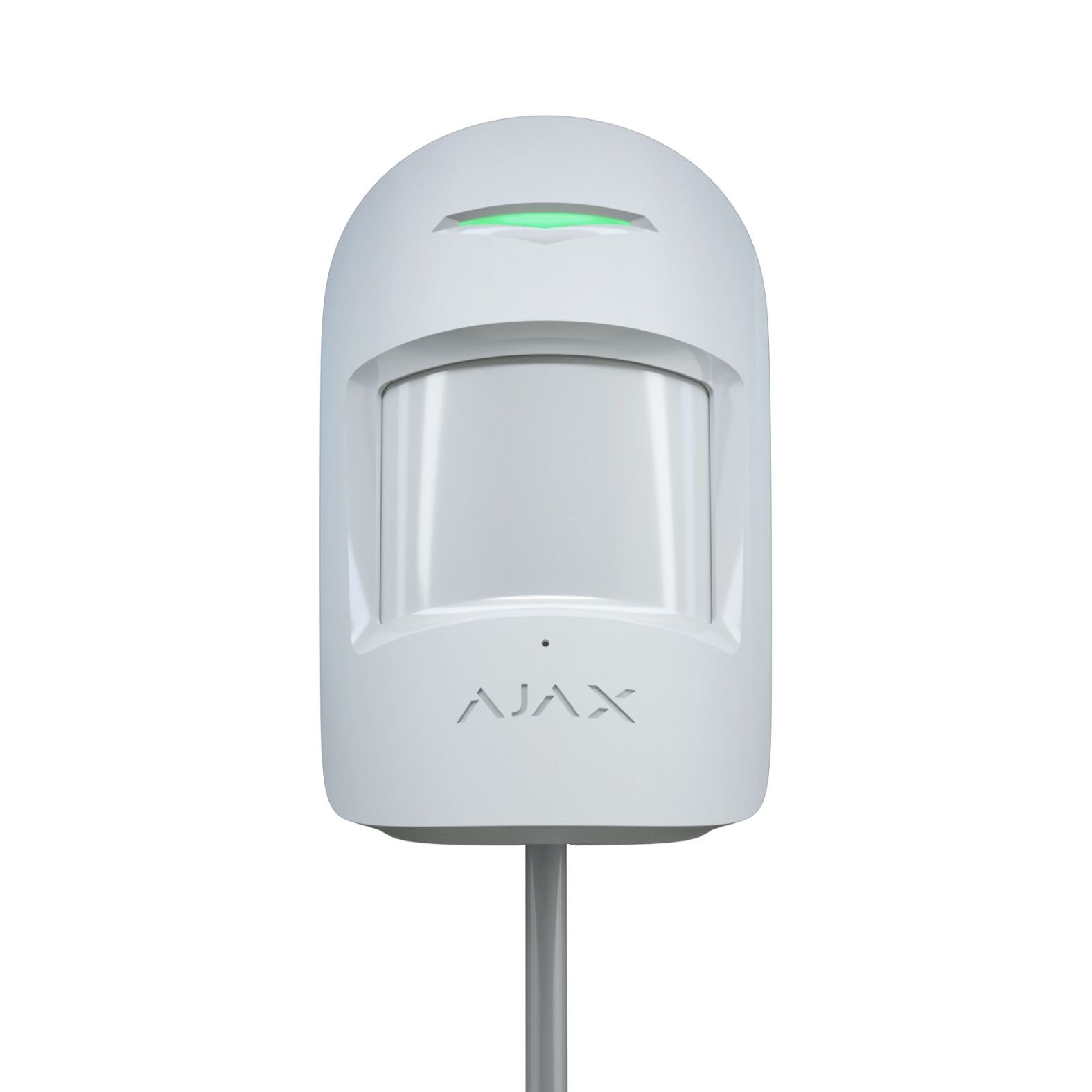 Ajax CombiProtect Fibra White провідний датчик руху та розбиття скла