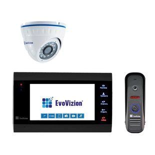 EvoVizion VP-701 Black + DP-04 cam Комплект домофону