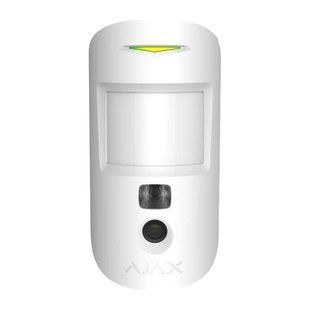 Ajax MotionCam HDR (PhOD) Jeweller white руху з камерою Сповіщувач