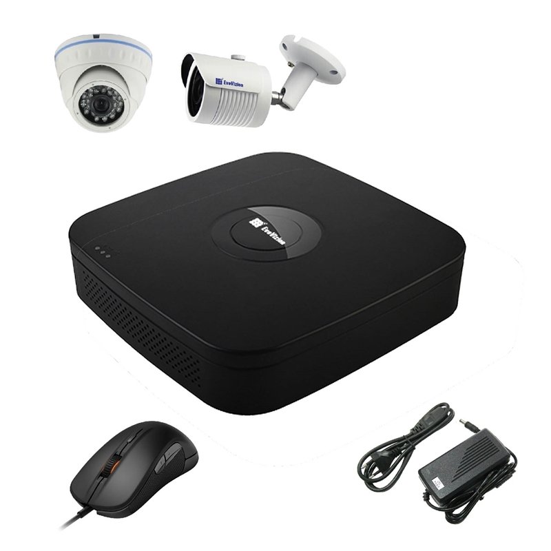 EvoVizion N9 IP-1DOME-M-1OUT-130 Комплект відеоспостереження на 2 камери