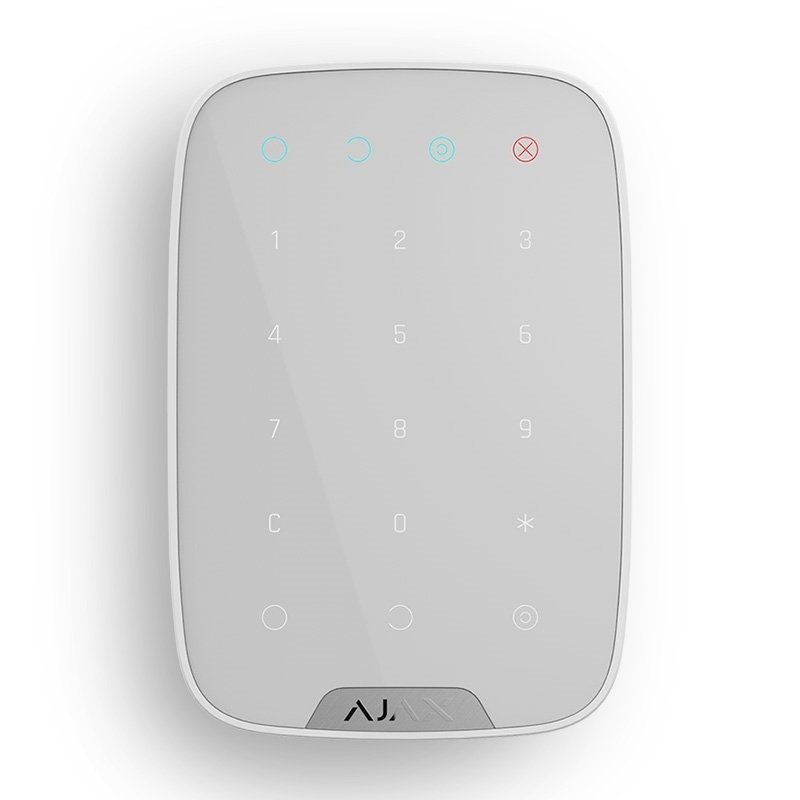 Ajax KeyPad EU White Бездротова сенсорна клавіатура
