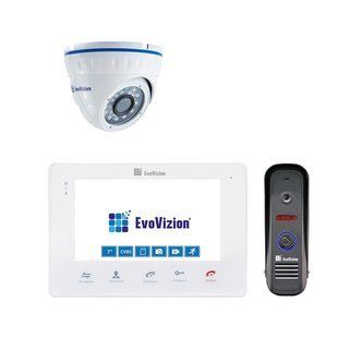 EvoVizion VP-705 White + DP-04 cam Комплект домофону