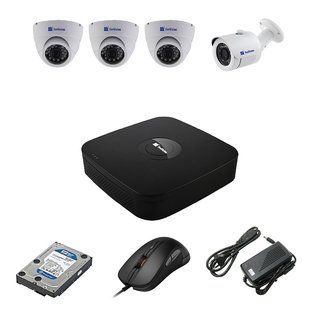 EvoVizion 3DOME-1OUT-240-LITE + HDD 1 Тб Комплект відеоспостереження на 4 камери