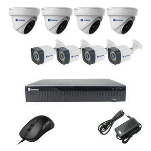 EvoVizion 4DOME-4OUT-200 Комплект відеоспостереження на 8 камер