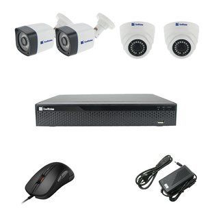 EvoVizion 2DOME-2OUT-200-економ Комплект відеоспостереження на 4 камери
