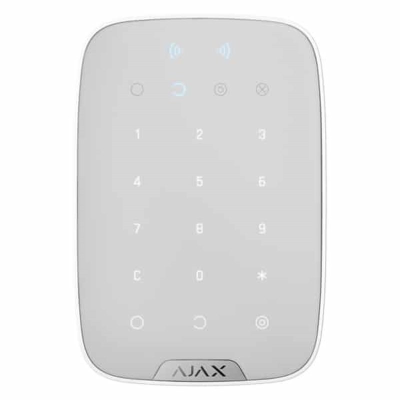 Ajax KeyPad Plus white Беспроводная сенсорная клавиатура
