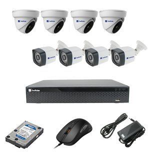 EvoVizion 4DOME-4OUT-200 + HDD 2 Тб Комплект видеонаблюдения на 8 камеры