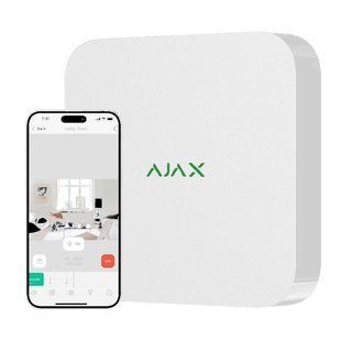 Ajax NVR (16ch) (8EU) white Відеореєстратор