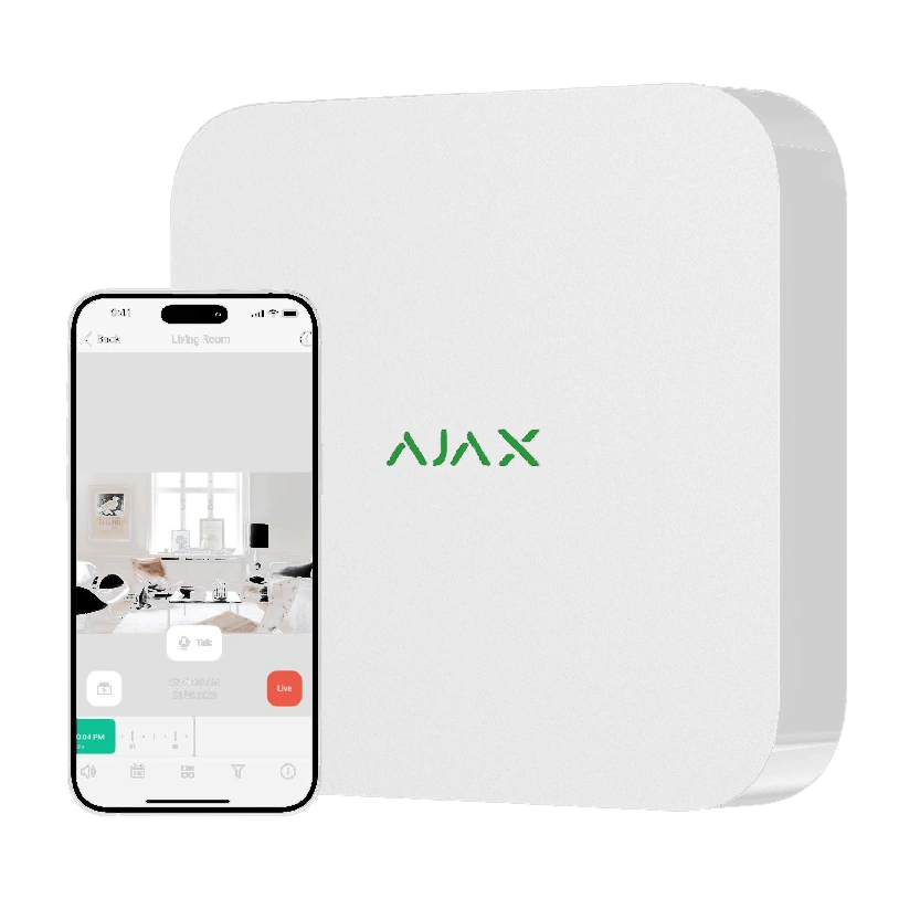 Ajax NVR (16ch) (8EU) white Відеореєстратор